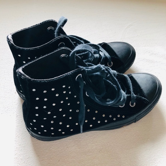 Black Velvet Converse - Picture 2 of 5
